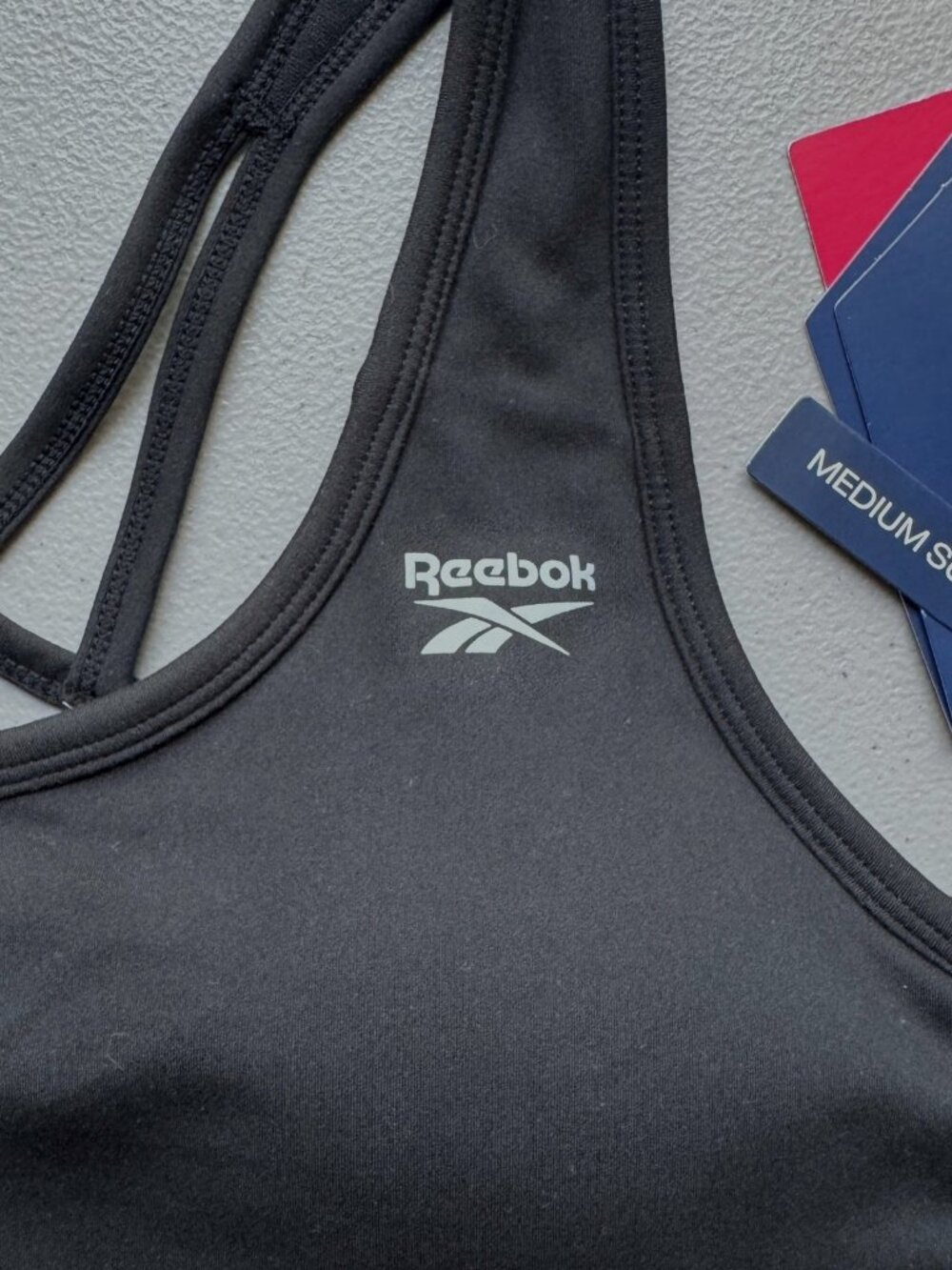 Reebok Women Black Medium Support Sports Bra Size XL - Picture 7 of 7